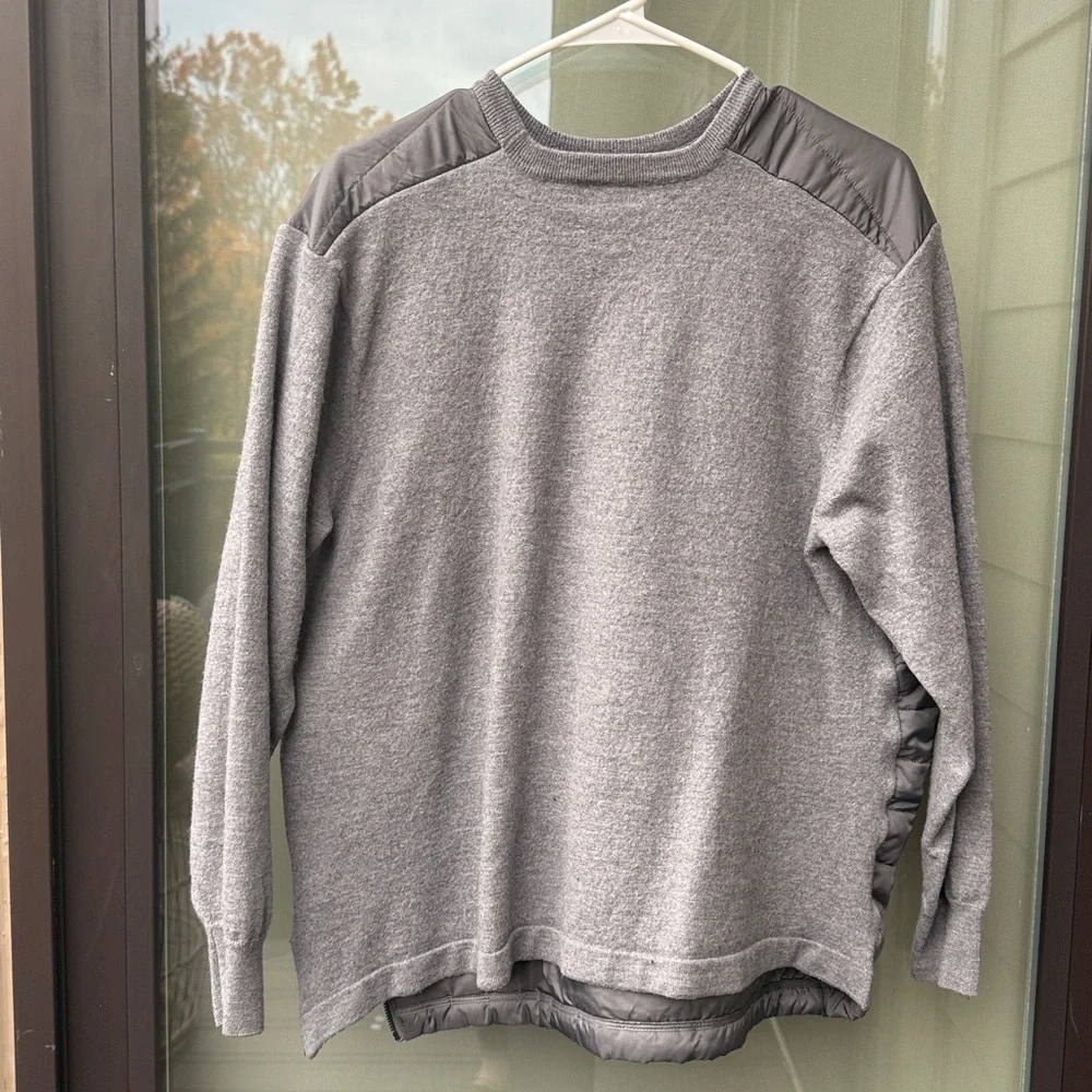 Polo Golf Ralph Lauren Men's XXL Paneled Merino Wool Sweater in Heather Gray